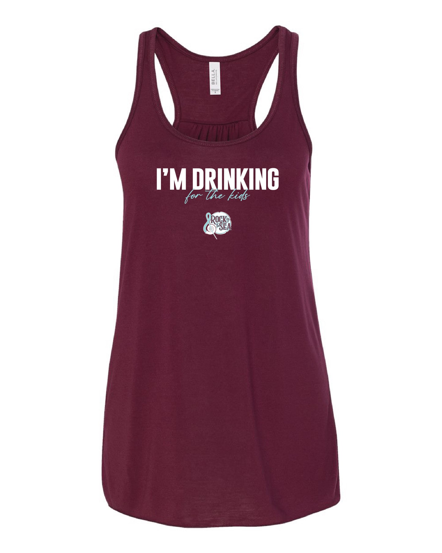 RBTS Drinking For the Kids Ladies Racerback Tank